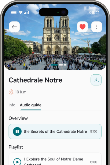 See attractions near you and start the audio guide.